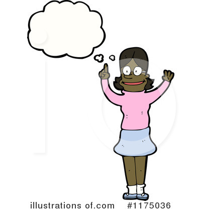 Royalty-Free (RF) African American Girl Clipart Illustration by lineartestpilot - Stock Sample #1175036