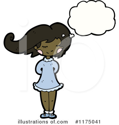 Royalty-Free (RF) African American Girl Clipart Illustration by lineartestpilot - Stock Sample #1175041