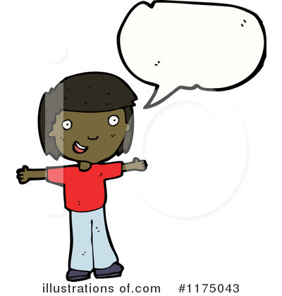 Royalty-Free (RF) African American Girl Clipart Illustration by lineartestpilot - Stock Sample #1175043