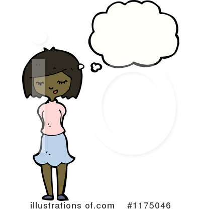 Royalty-Free (RF) African American Girl Clipart Illustration by lineartestpilot - Stock Sample #1175046