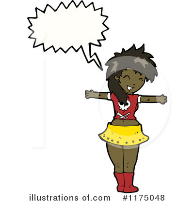Royalty-Free (RF) African American Girl Clipart Illustration by lineartestpilot - Stock Sample #1175048