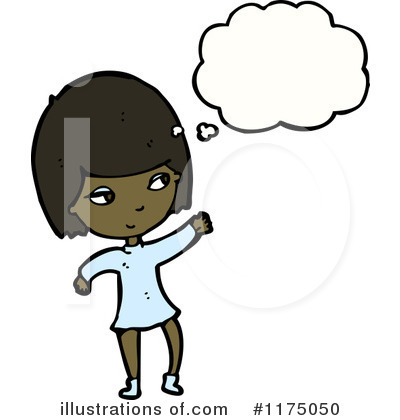 Royalty-Free (RF) African American Girl Clipart Illustration by lineartestpilot - Stock Sample #1175050