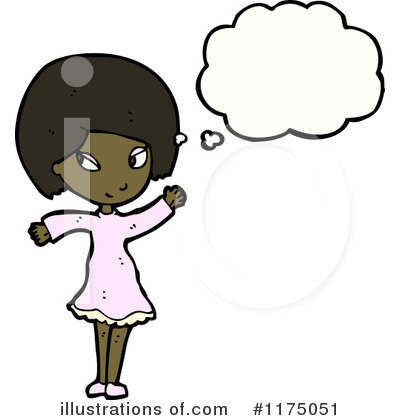 Royalty-Free (RF) African American Girl Clipart Illustration by lineartestpilot - Stock Sample #1175051