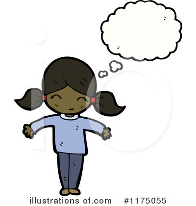 Royalty-Free (RF) African American Girl Clipart Illustration by lineartestpilot - Stock Sample #1175055