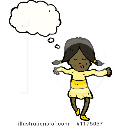Royalty-Free (RF) African American Girl Clipart Illustration by lineartestpilot - Stock Sample #1175057