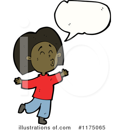 Royalty-Free (RF) African American Girl Clipart Illustration by lineartestpilot - Stock Sample #1175065