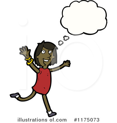 Royalty-Free (RF) African American Girl Clipart Illustration by lineartestpilot - Stock Sample #1175073