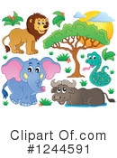 African Animals Clipart #1244591 by visekart
