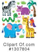 African Animals Clipart #1307804 by visekart