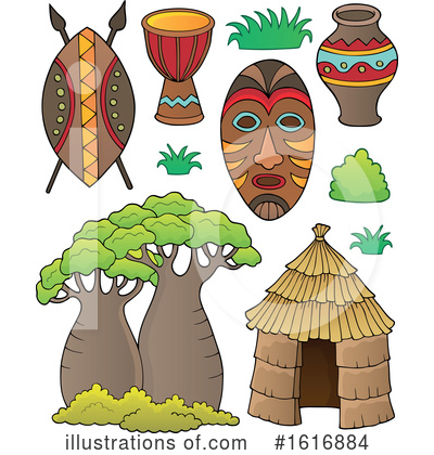 Royalty-Free (RF) African Clipart Illustration by visekart - Stock Sample #1616884