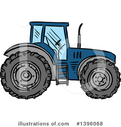 Tractor Clipart #1396068 by Vector Tradition SM