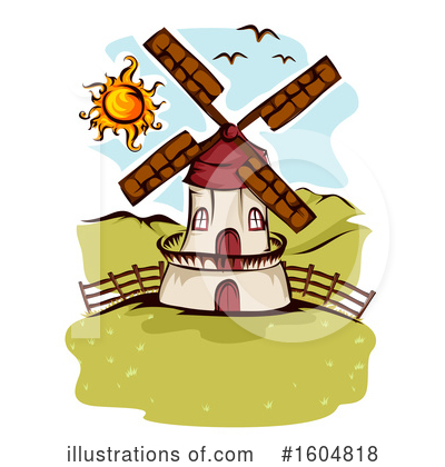 Windmill Clipart #1604818 by BNP Design Studio