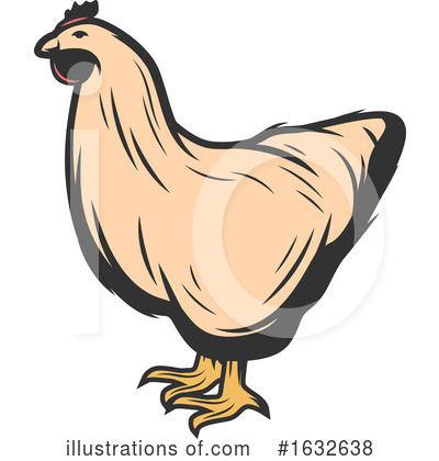 Hen Clipart #1632638 by Vector Tradition SM