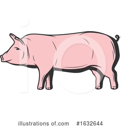 Pigs Clipart #1632644 by Vector Tradition SM