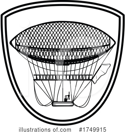 Royalty-Free (RF) Air Ship Clipart Illustration by Vector Tradition SM - Stock Sample #1749915