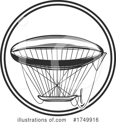 Royalty-Free (RF) Air Ship Clipart Illustration by Vector Tradition SM - Stock Sample #1749916