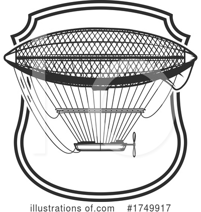 Royalty-Free (RF) Air Ship Clipart Illustration by Vector Tradition SM - Stock Sample #1749917