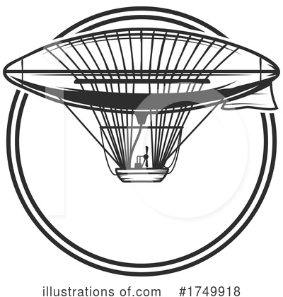 Royalty-Free (RF) Air Ship Clipart Illustration by Vector Tradition SM - Stock Sample #1749918