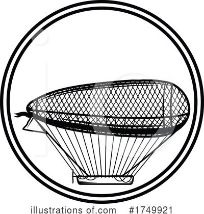 Royalty-Free (RF) Air Ship Clipart Illustration by Vector Tradition SM - Stock Sample #1749921