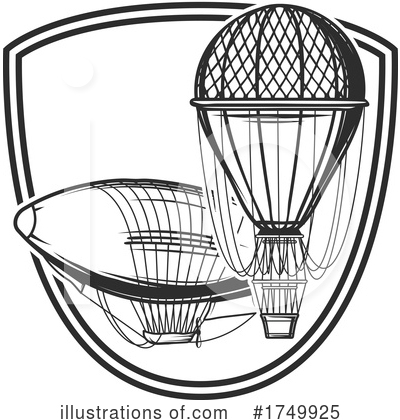 Royalty-Free (RF) Air Ship Clipart Illustration by Vector Tradition SM - Stock Sample #1749925