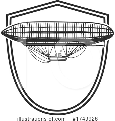 Royalty-Free (RF) Air Ship Clipart Illustration by Vector Tradition SM - Stock Sample #1749926