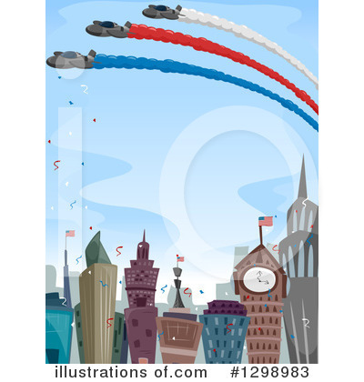 Royalty-Free (RF) Air Show Clipart Illustration by BNP Design Studio - Stock Sample #1298983