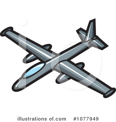 Royalty-Free (RF) Aircraft Clipart Illustration by jtoons - Stock Sample #1077949