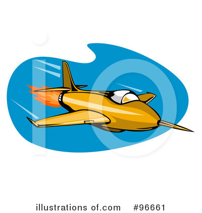 Royalty-Free (RF) Aircraft Clipart Illustration by patrimonio - Stock Sample #96661
