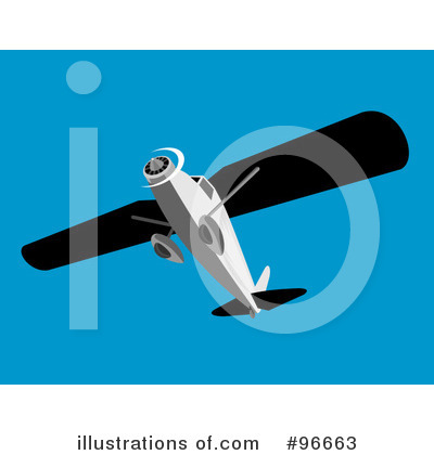 Royalty-Free (RF) Aircraft Clipart Illustration by patrimonio - Stock Sample #96663