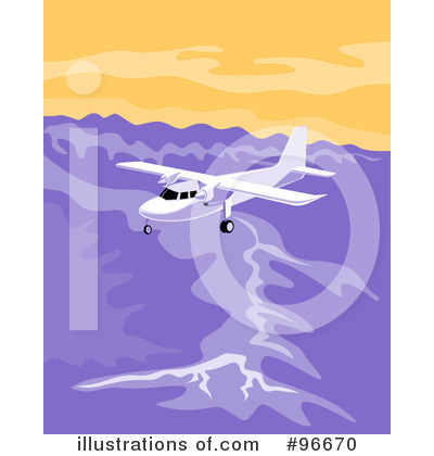 Royalty-Free (RF) Aircraft Clipart Illustration by patrimonio - Stock Sample #96670