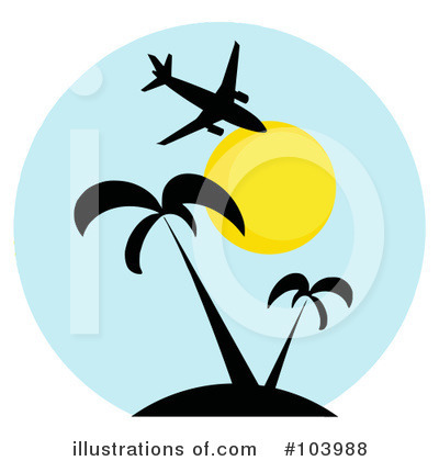 Royalty-Free (RF) Airplane Clipart Illustration by Hit Toon - Stock Sample #103988