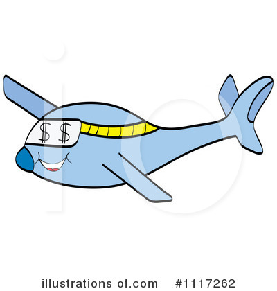 Royalty-Free (RF) Airplane Clipart Illustration by Andrei Marincas - Stock Sample #1117262