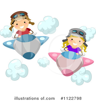 Royalty-Free (RF) Airplane Clipart Illustration by BNP Design Studio - Stock Sample #1122798
