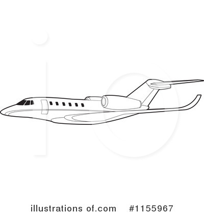 Royalty-Free (RF) Airplane Clipart Illustration by Lal Perera - Stock Sample #1155967