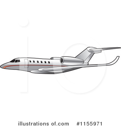 Royalty-Free (RF) Airplane Clipart Illustration by Lal Perera - Stock Sample #1155971
