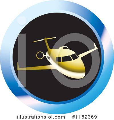 Royalty-Free (RF) Airplane Clipart Illustration by Lal Perera - Stock Sample #1182369