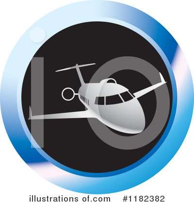 Royalty-Free (RF) Airplane Clipart Illustration by Lal Perera - Stock Sample #1182382