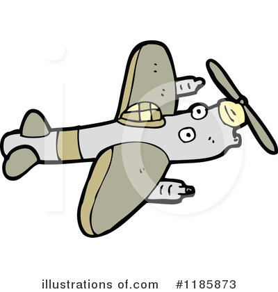 Royalty-Free (RF) Airplane Clipart Illustration by lineartestpilot - Stock Sample #1185873