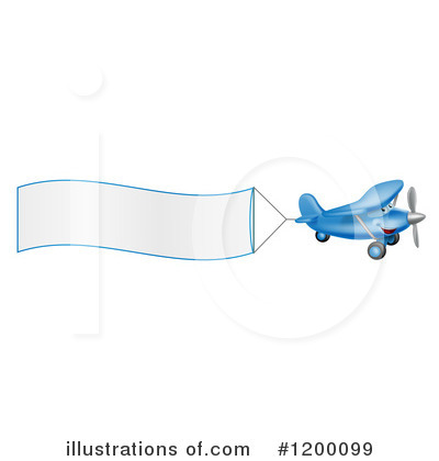 Royalty-Free (RF) Airplane Clipart Illustration by AtStockIllustration - Stock Sample #1200099