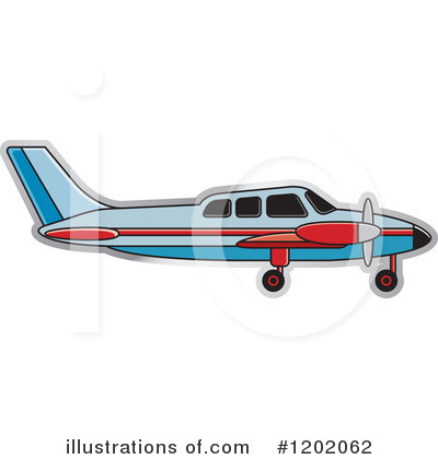 Royalty-Free (RF) Airplane Clipart Illustration by Lal Perera - Stock Sample #1202062