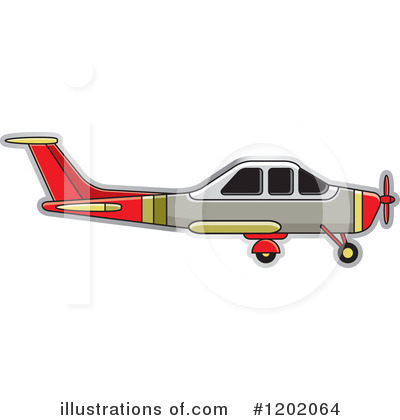 Royalty-Free (RF) Airplane Clipart Illustration by Lal Perera - Stock Sample #1202064