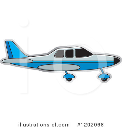 Royalty-Free (RF) Airplane Clipart Illustration by Lal Perera - Stock Sample #1202068