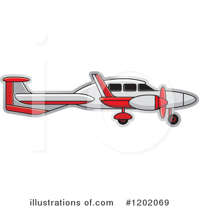 Royalty-Free (RF) Airplane Clipart Illustration by Lal Perera - Stock Sample #1202069