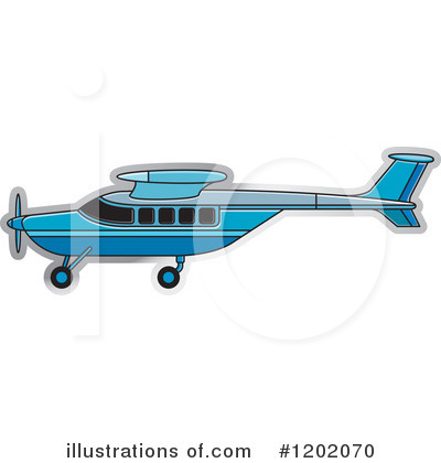 Royalty-Free (RF) Airplane Clipart Illustration by Lal Perera - Stock Sample #1202070