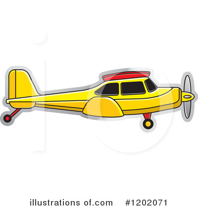 Royalty-Free (RF) Airplane Clipart Illustration by Lal Perera - Stock Sample #1202071