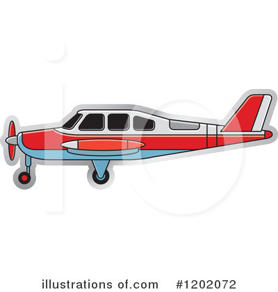 Royalty-Free (RF) Airplane Clipart Illustration by Lal Perera - Stock Sample #1202072