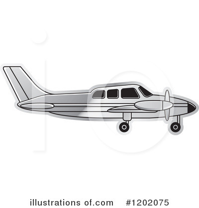 Royalty-Free (RF) Airplane Clipart Illustration by Lal Perera - Stock Sample #1202075