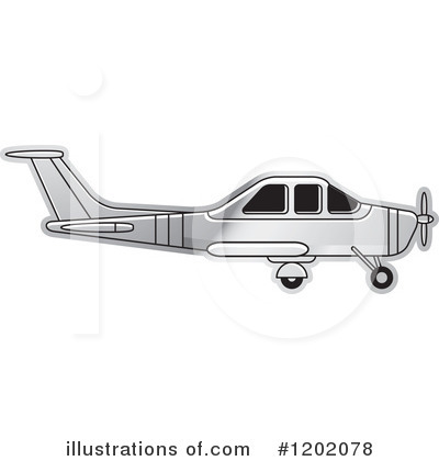 Royalty-Free (RF) Airplane Clipart Illustration by Lal Perera - Stock Sample #1202078