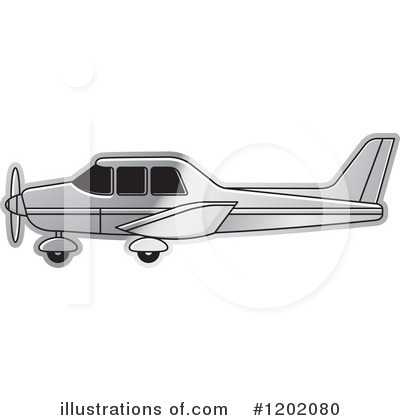Royalty-Free (RF) Airplane Clipart Illustration by Lal Perera - Stock Sample #1202080