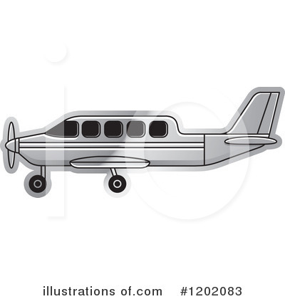 Royalty-Free (RF) Airplane Clipart Illustration by Lal Perera - Stock Sample #1202083